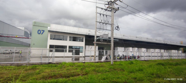  คลังสินค้าหรือโรงงานให้เช่า ขนาด 4500 ตรม อยู่เขตผังสีม่วง ห้วยโป่ง  ระยอง