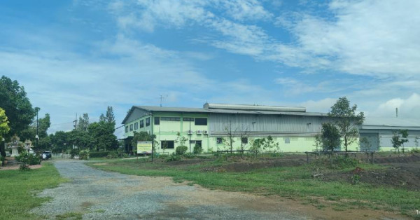  ด่วนขายที่ดิน 20 ไร่ พร้อมโรงงานขนาด 2,500 ตรม และห้องพักคนงาน 20 ห้อง ย่านหนองเสือ ปทุมธานี